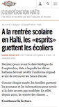 Mobile Screenshot of haiti.blogs.liberation.fr