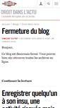 Mobile Screenshot of loi.blogs.liberation.fr