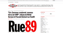 Desktop Screenshot of desmotsetdebats.blogs.liberation.fr