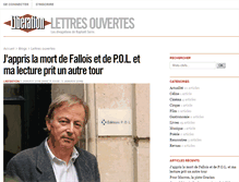 Tablet Screenshot of lettres.blogs.liberation.fr